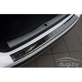 Накладка заднего бампера для Audi A4 B9 Allroad (2016-...) черная